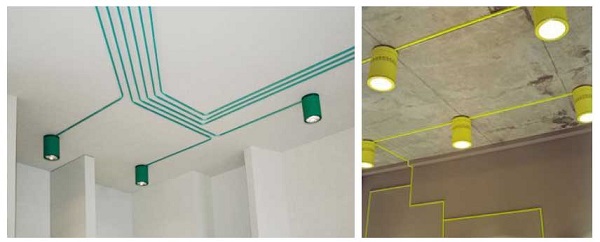  Cách đi dây điện trên trần nhà