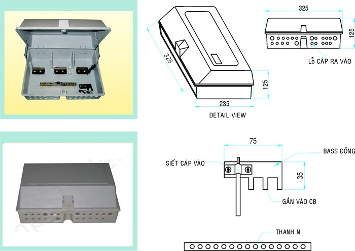 Hộp phân phối Composite